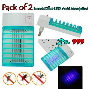 Pack Of 2 Insect Killer LED Anti Mosquito  Get Rid Of The Pests